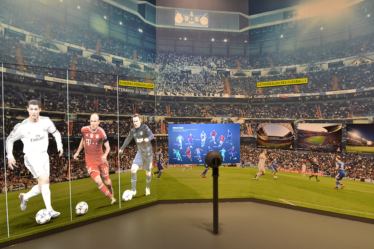 Interaktives Exponat Fussballmuseum